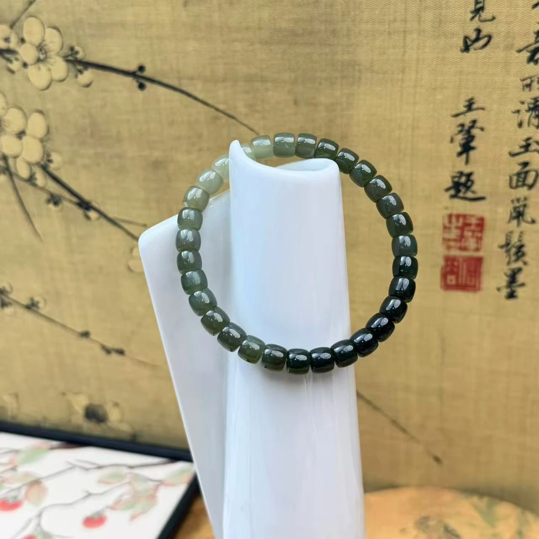 DH-1110-和田玉0.6单圈渐变手链