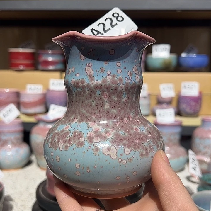 钧瓷瓶子钧瓷杯子