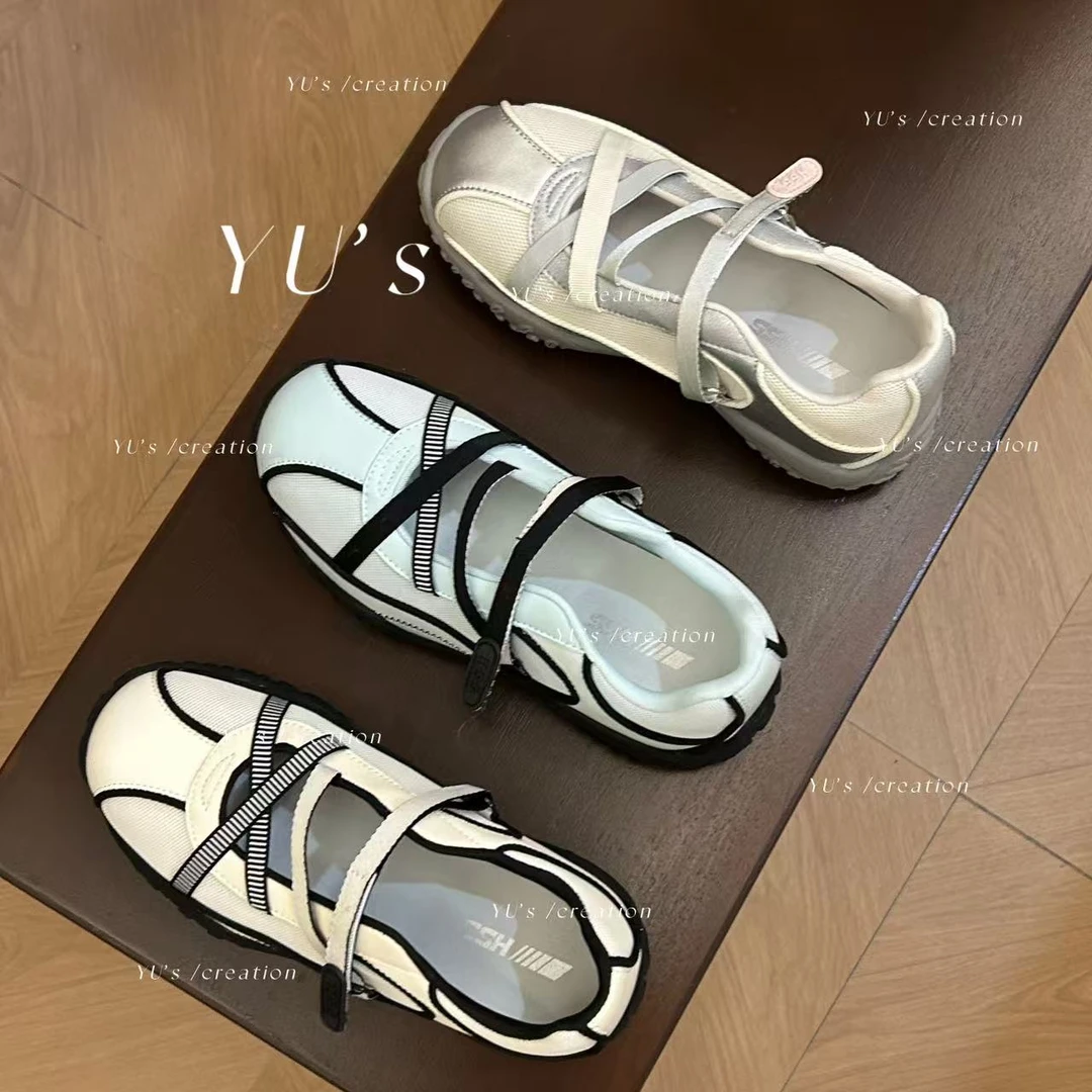 薄荷海淡颜系芭蕾风德训鞋4cm10-2406【N】