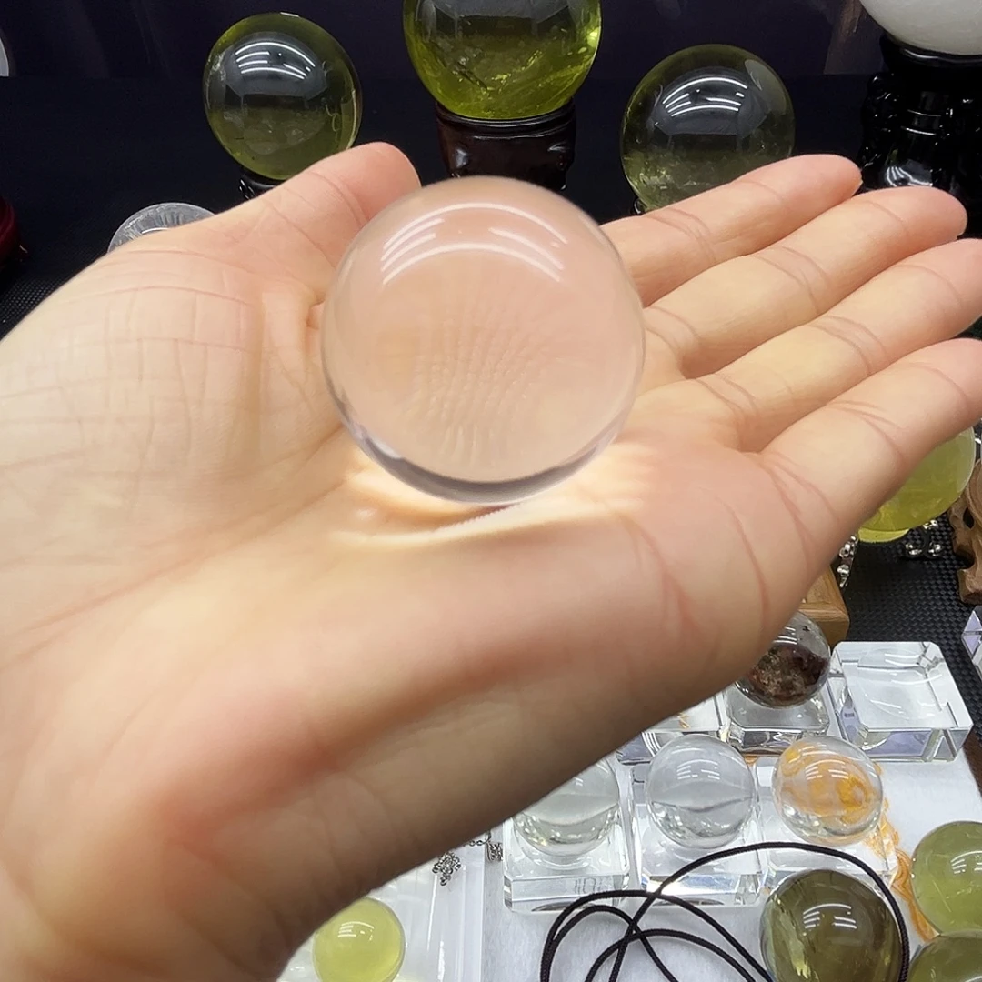 未镶嵌珠宝半成品水晶3.4公分