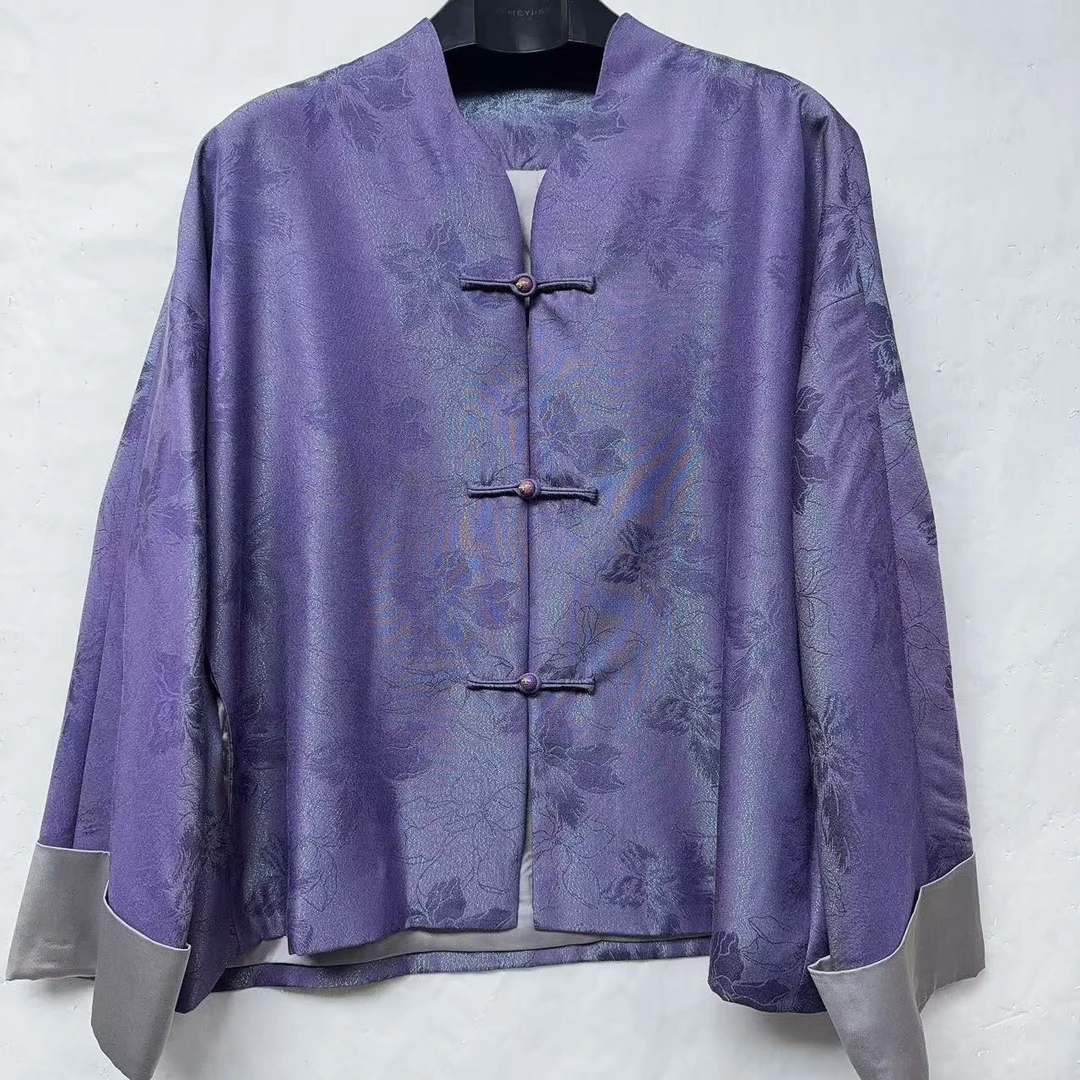 【娇娇美娇】涵兮织金提花盘扣外套