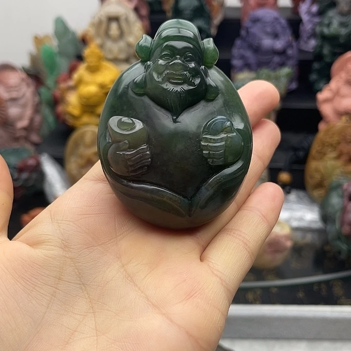 石英质玉未镶嵌手把件