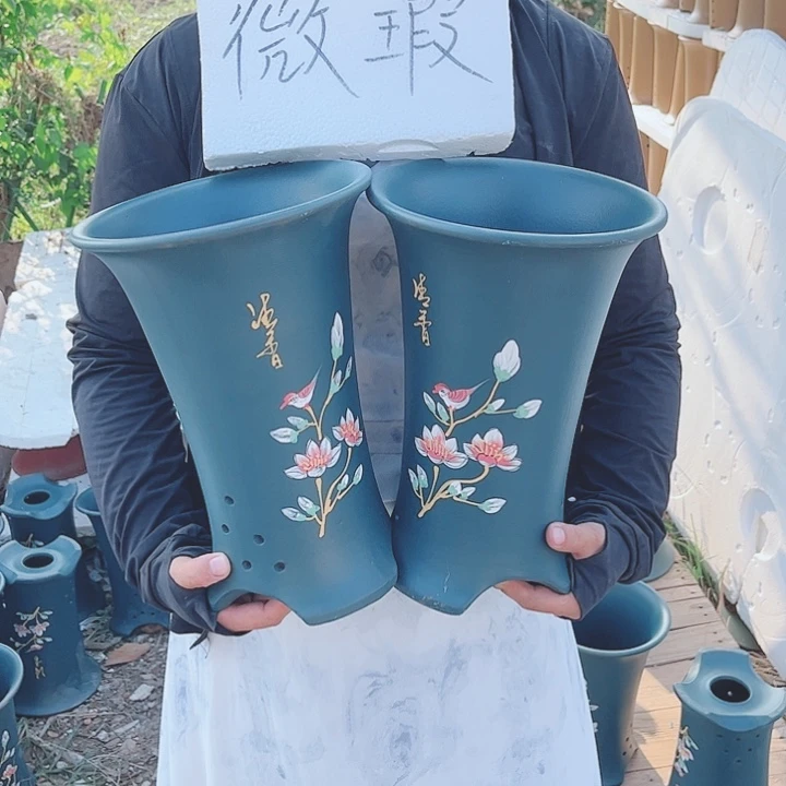 紫砂花盆宜兴紫砂精品花盆