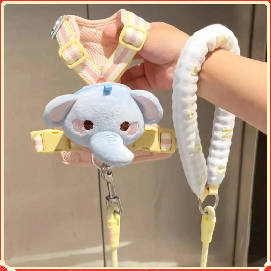 创意可爱高颜值狗狗胸背牵引绳背心式猫咪小型犬遛狗宠物牵引绳