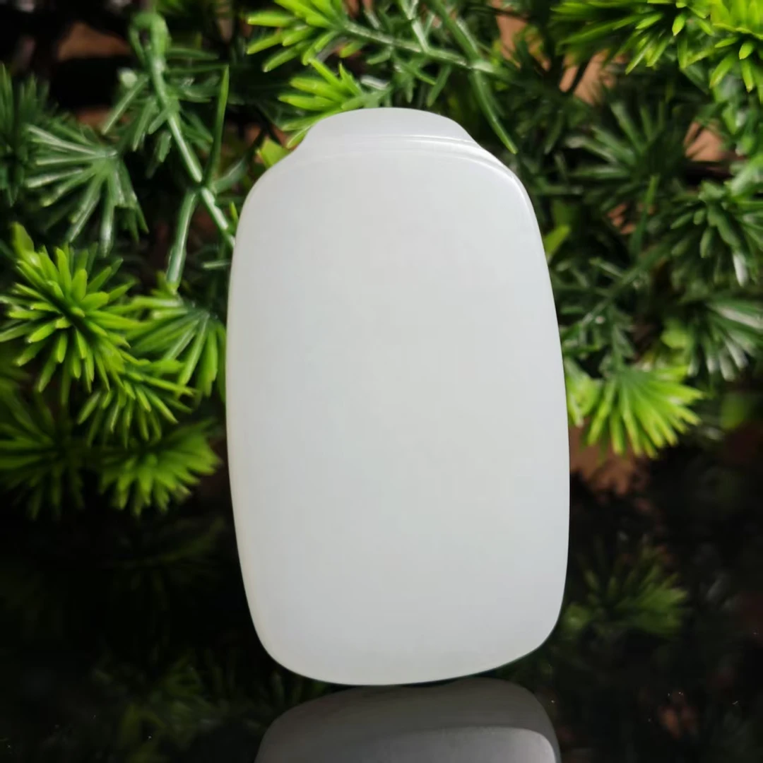 lot6264 平安牌 和田玉白玉 55.5*33.5*7.3mm 32.2g