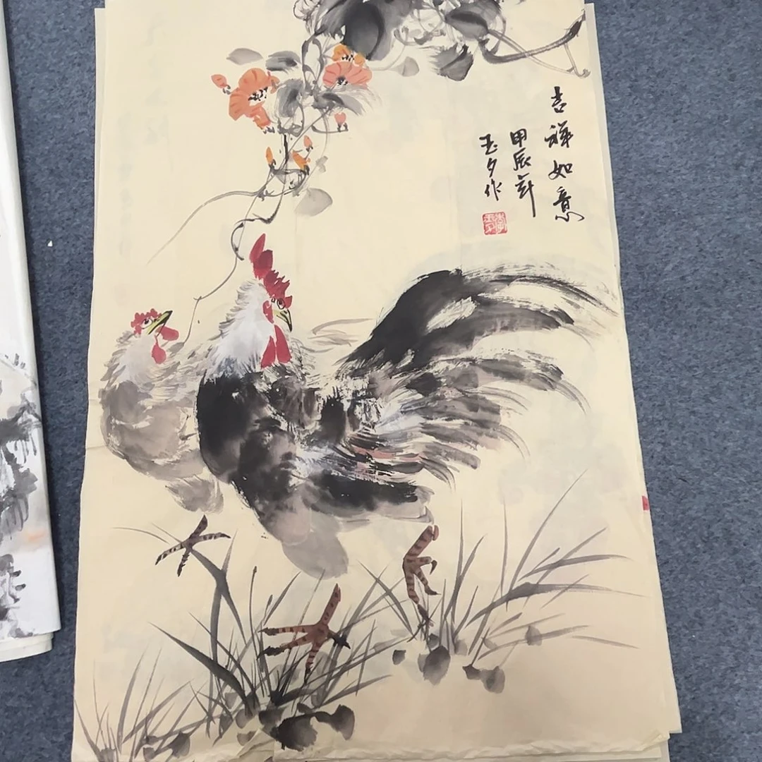 国画国会纯手绘作品
