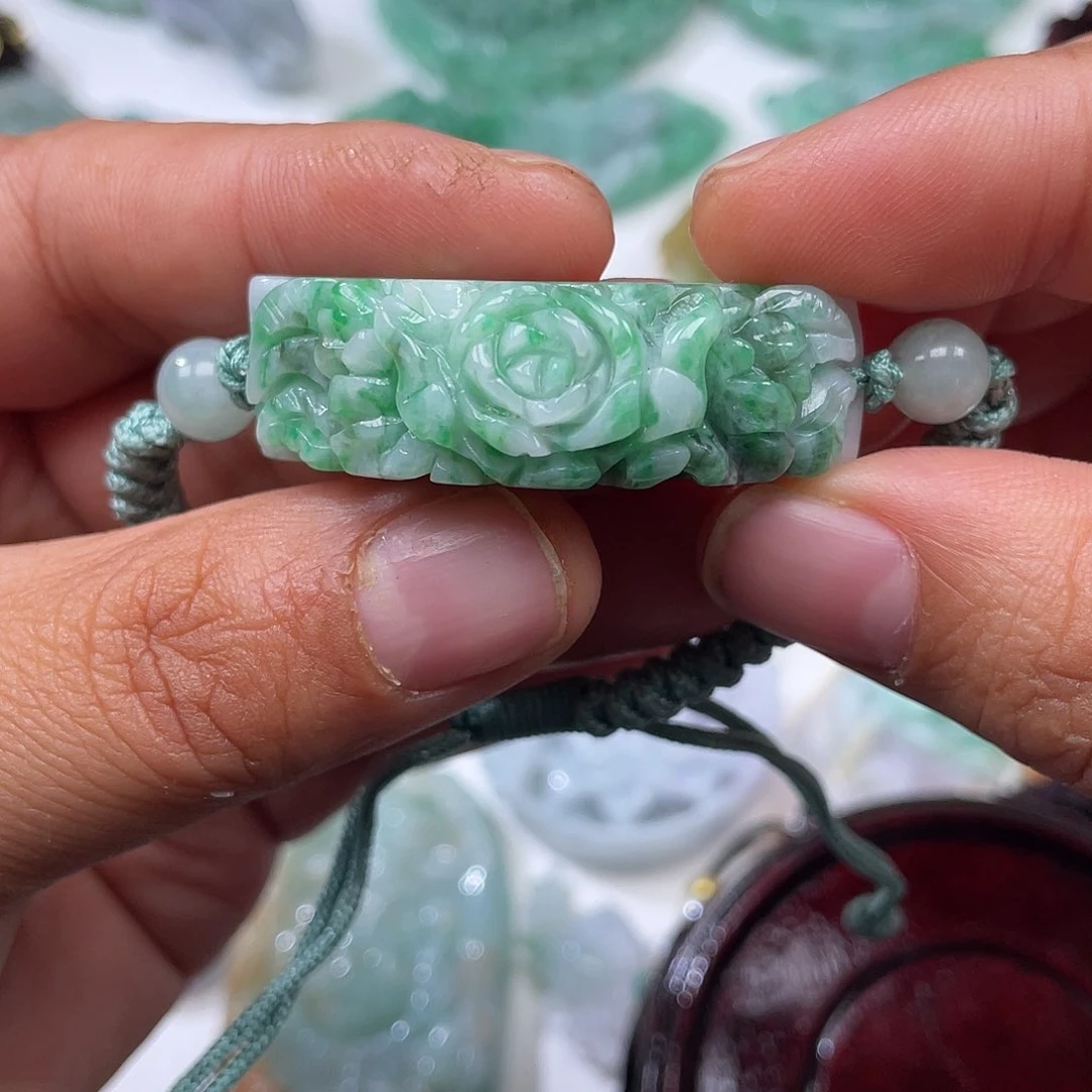 颈饰未镶嵌翡翠翡玉缘翡翠