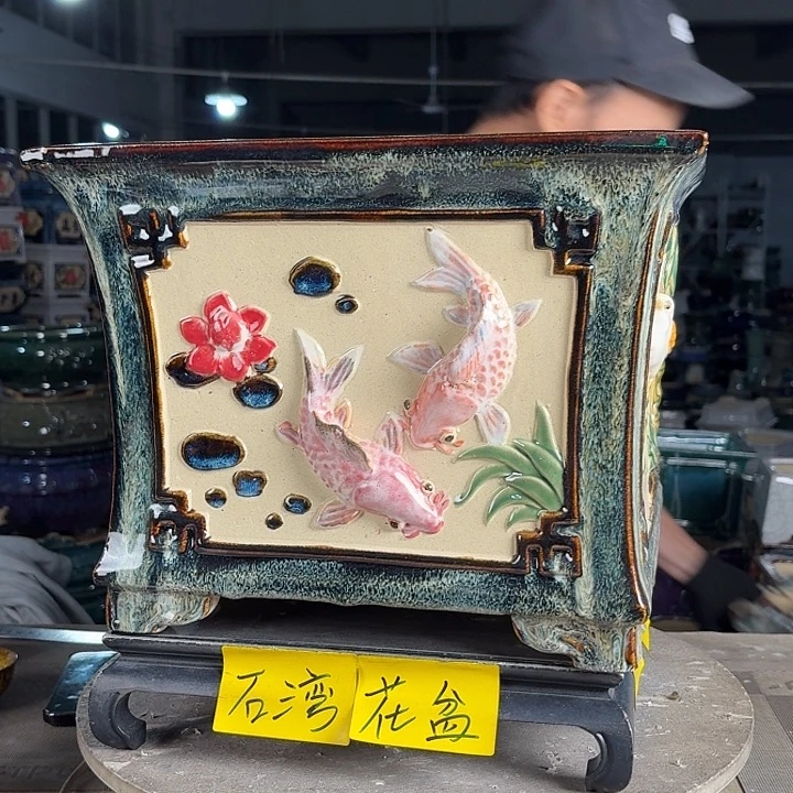 一风堂石湾花盆 内30*24