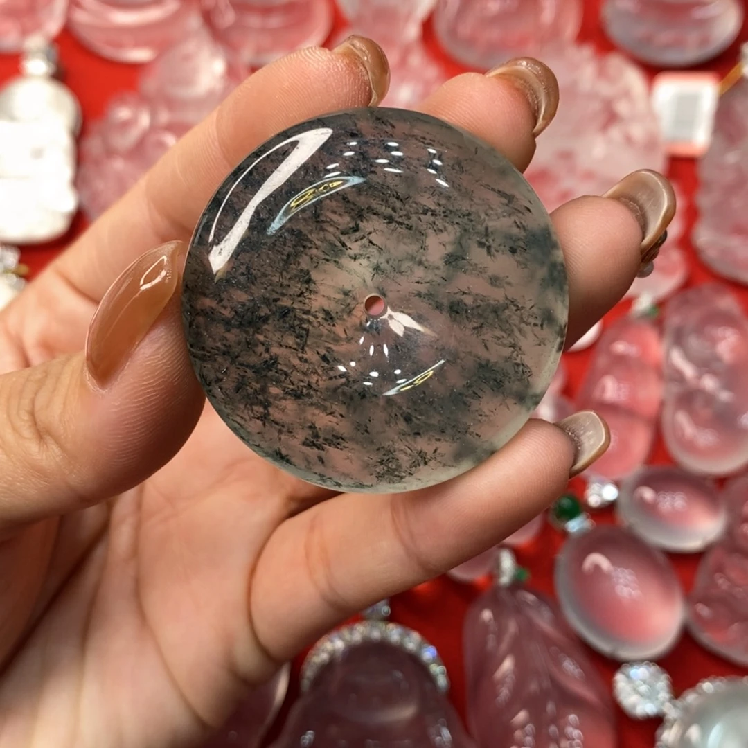 石英质玉未镶嵌吊坠