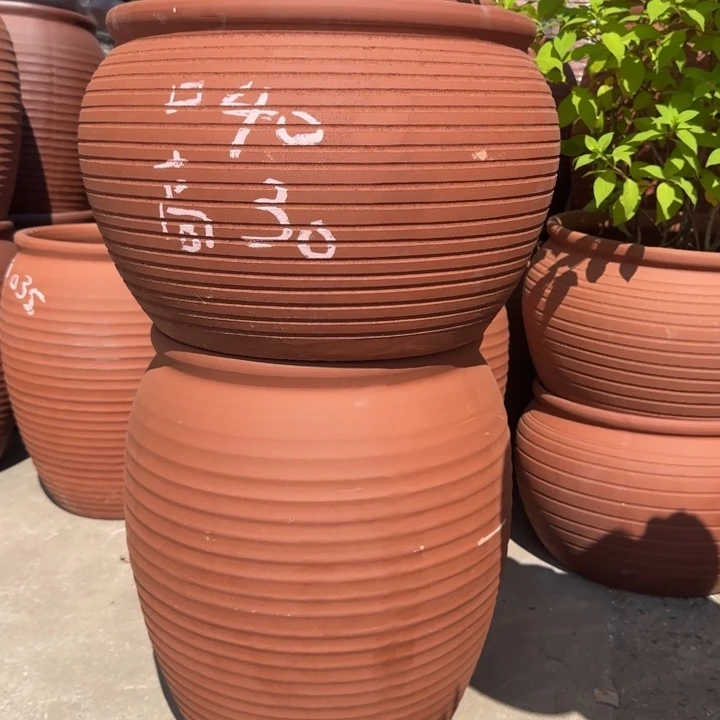 紫砂花瓶口40高30口35高50宜兴紫砂粗糙