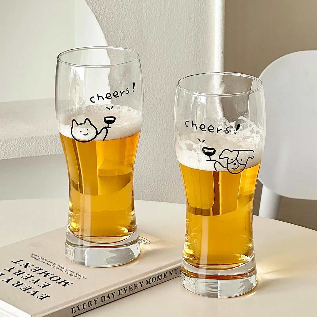 大圣大容量啤酒杯轻奢高档家用个人专用网红个性精酿小麦扎啤杯