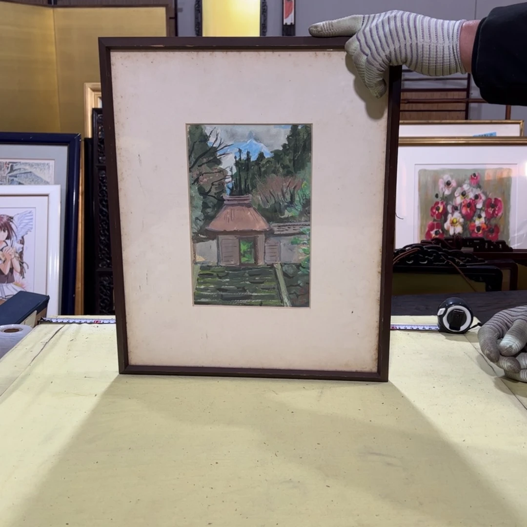 绘画户****0屏风框画茶空间设计