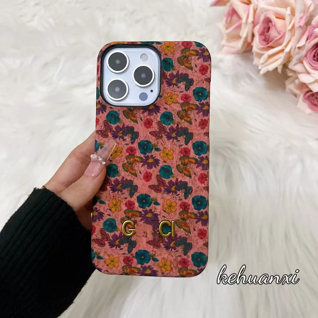 粉色蝴蝶个性轻奢复古适用于苹果16promax全包防摔/14/13