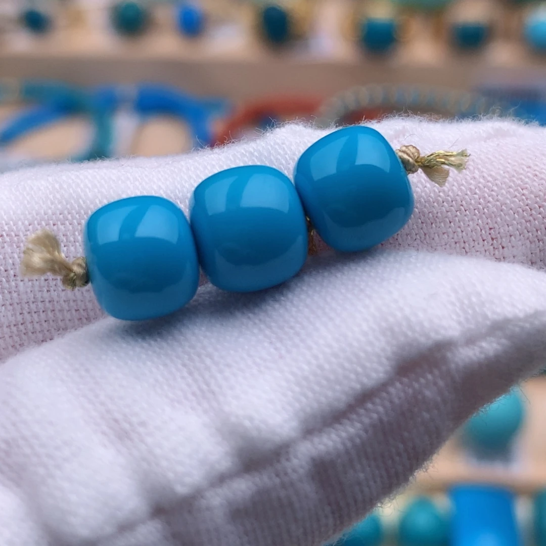 绿松石未镶嵌珠宝奇石8+mm