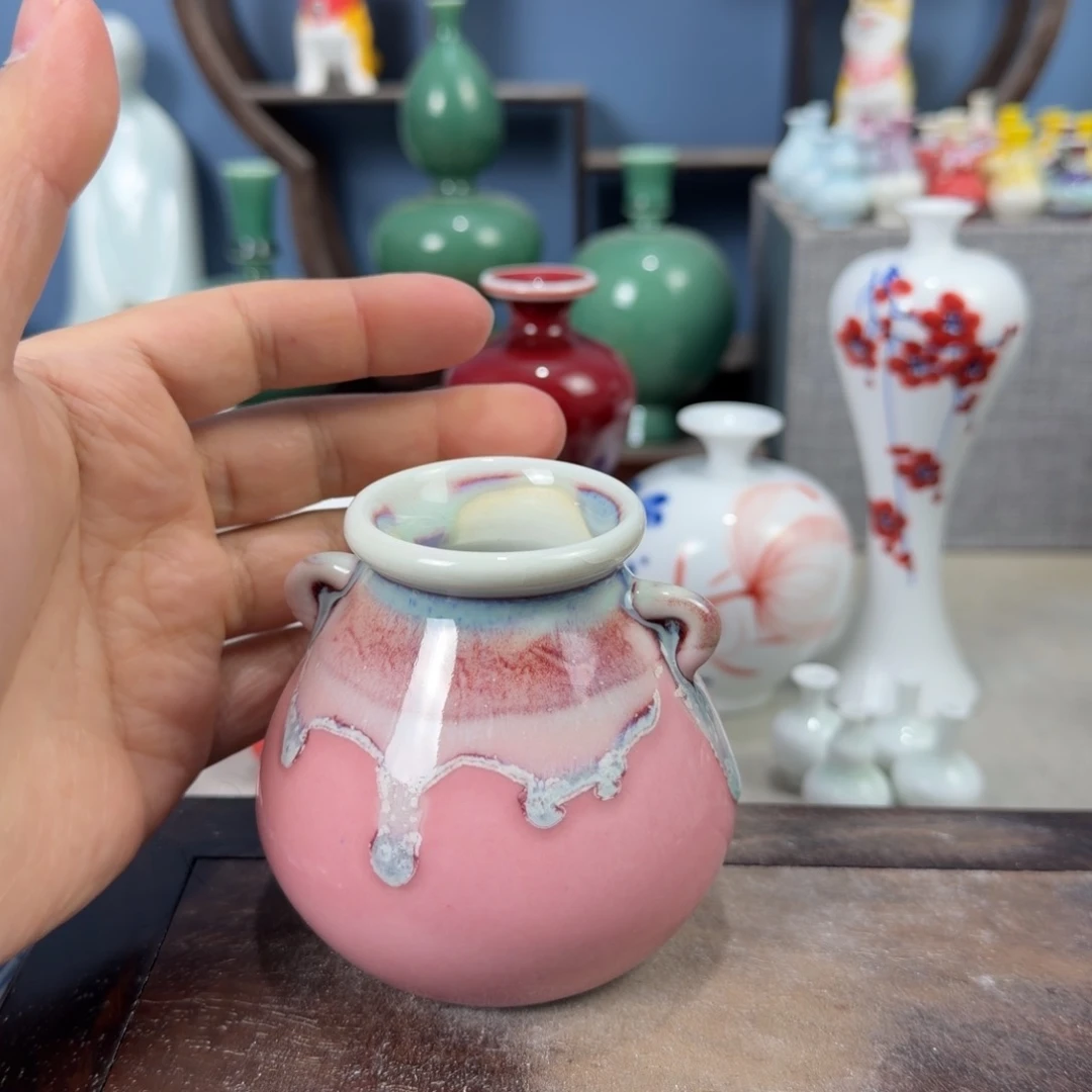 陶瓷手工小花器摆件