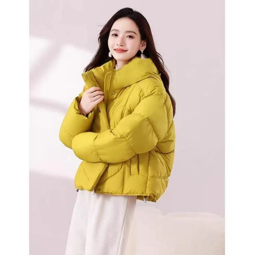 高档泡芙加厚保暖韩系简约新款气质面包服女装6047[RY]J