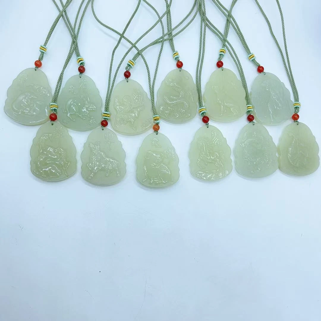【玉美人曌璞阁】和田玉十二生肖吊坠约卡48（多样性发货拍一发一）