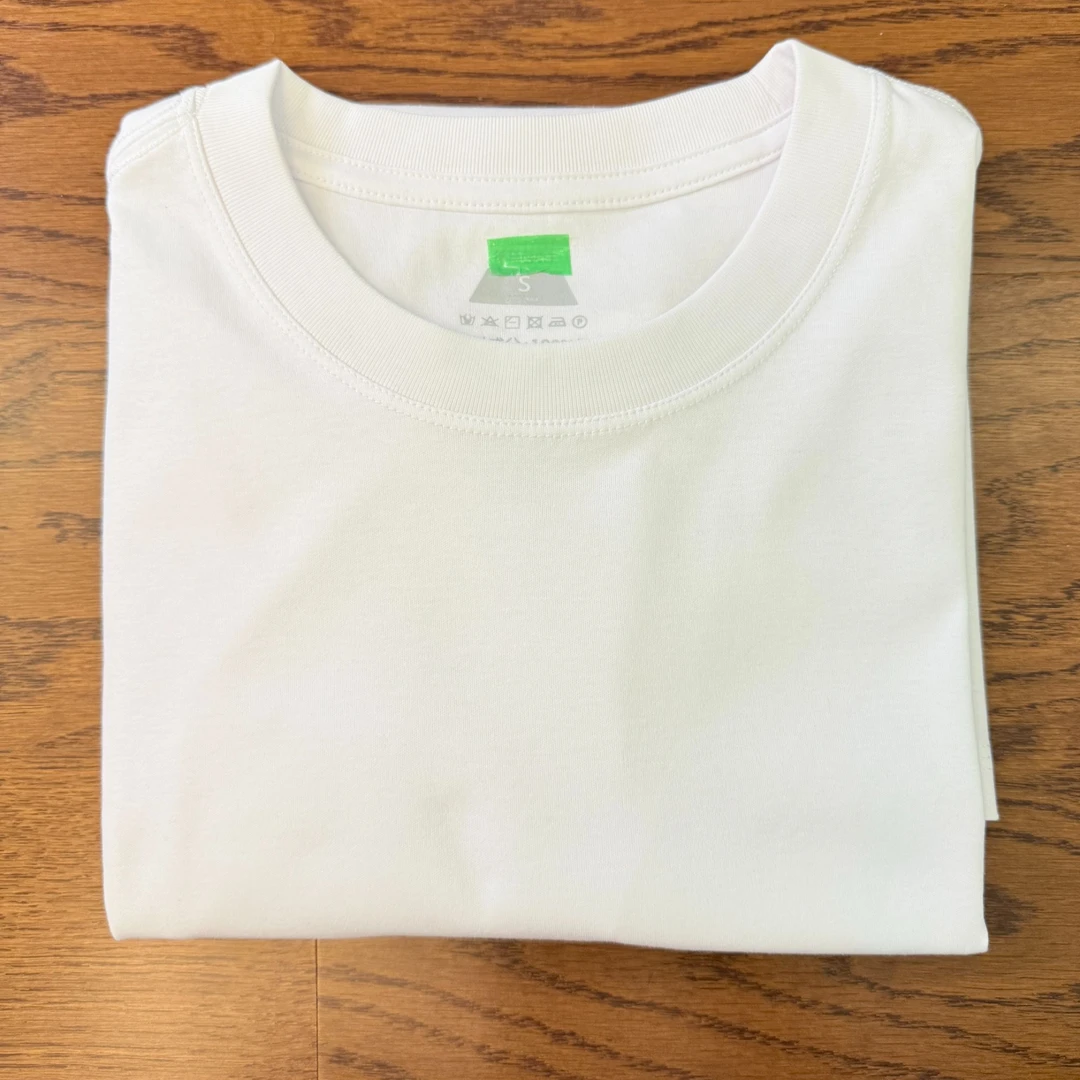 [白家]丝光棉舒体纯棉圆领长袖T恤男士