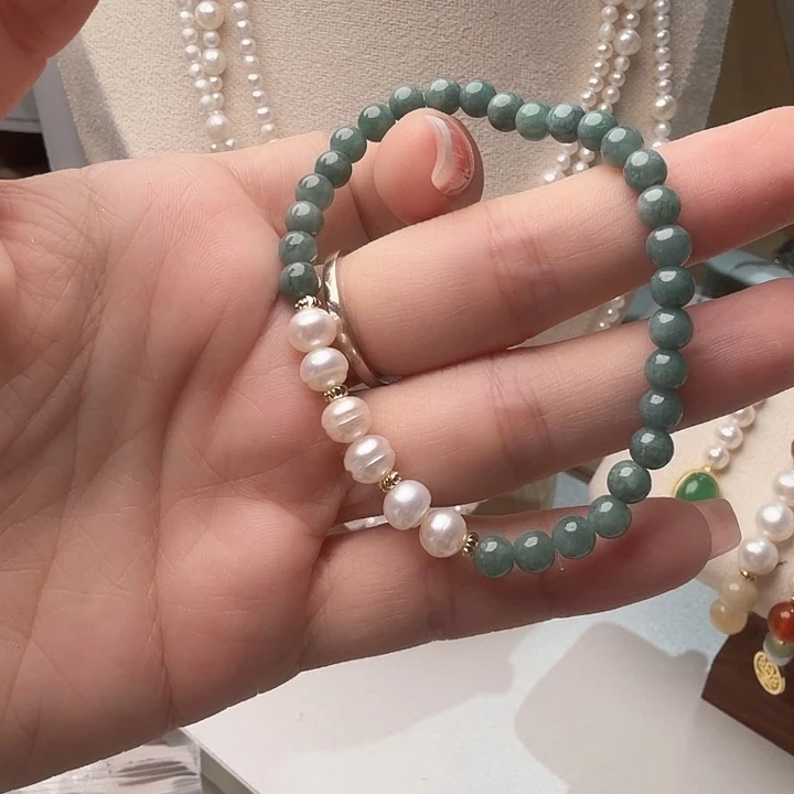 合金淡水珍珠手绳