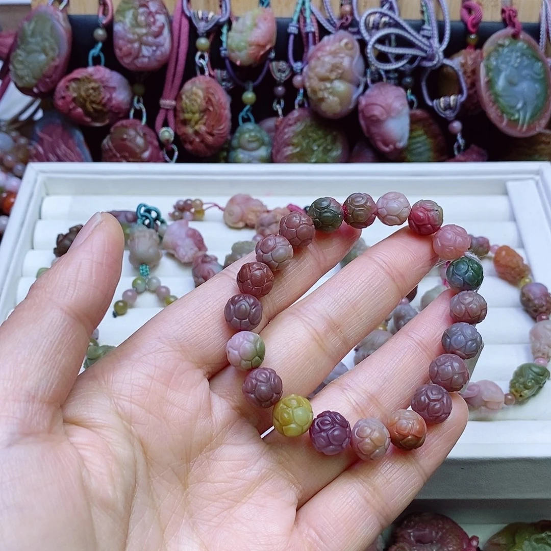 玛瑙/玉髓盐源玛瑙手链未镶嵌