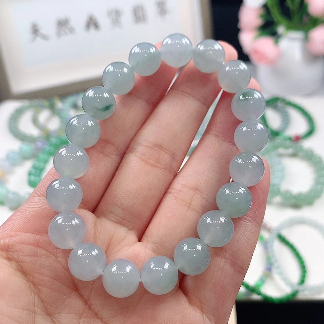 翡翠未镶嵌手链手链10mm
