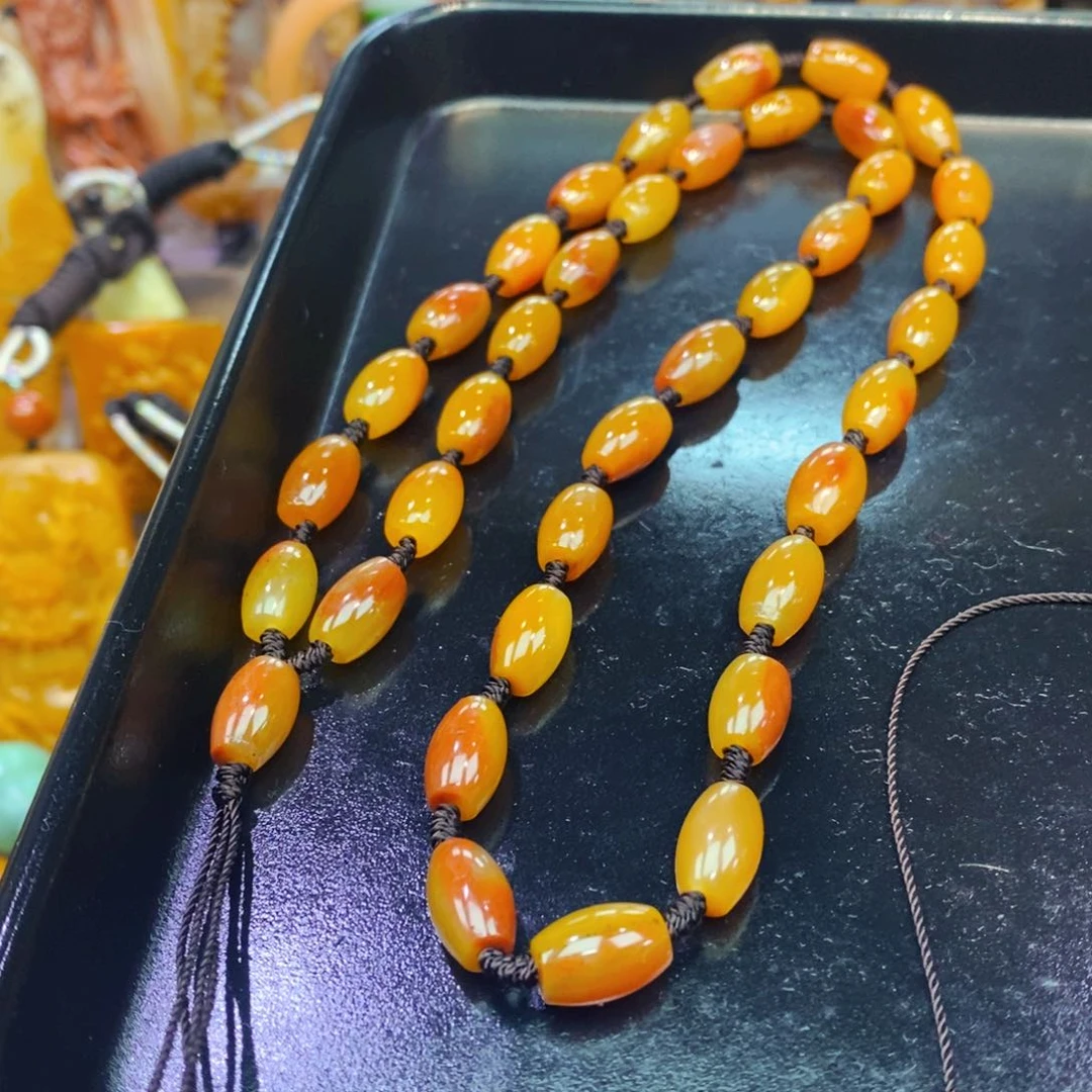 未镶嵌石英质玉（黄龙玉）吊坠(不含链)