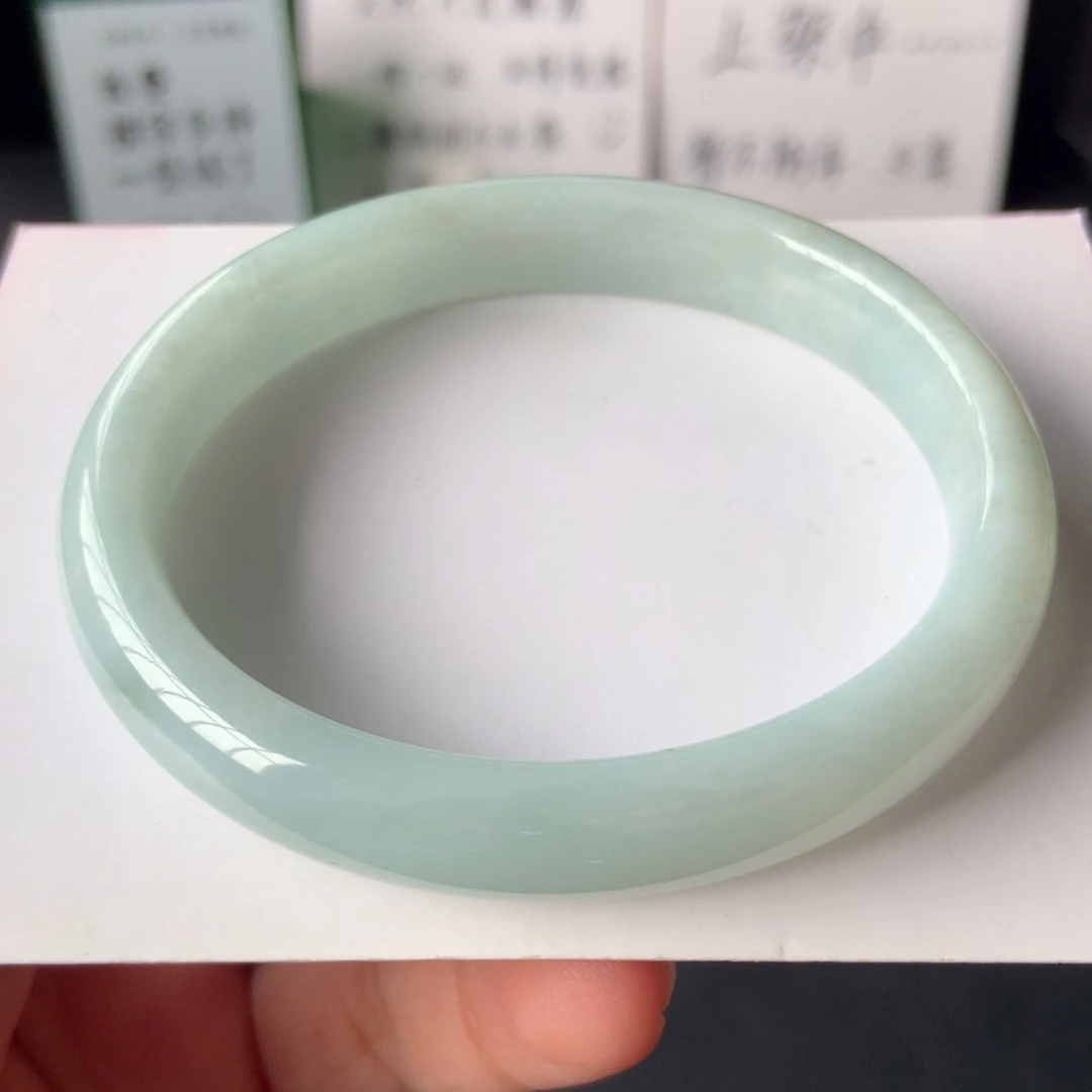 翡翠手镯未镶嵌6号56.3-50.7-10.8-7