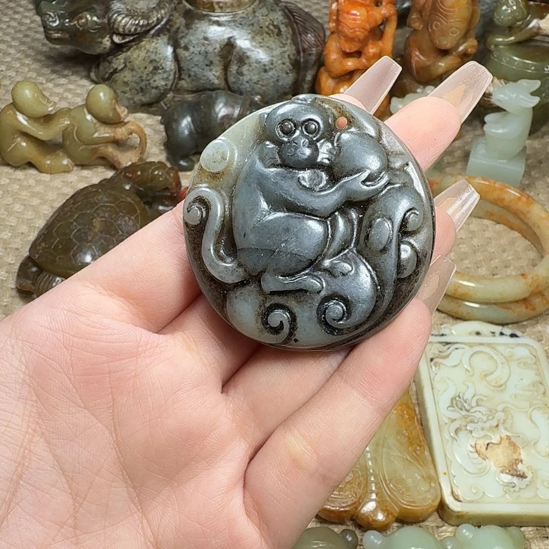 白玉菩提吊坠挂件