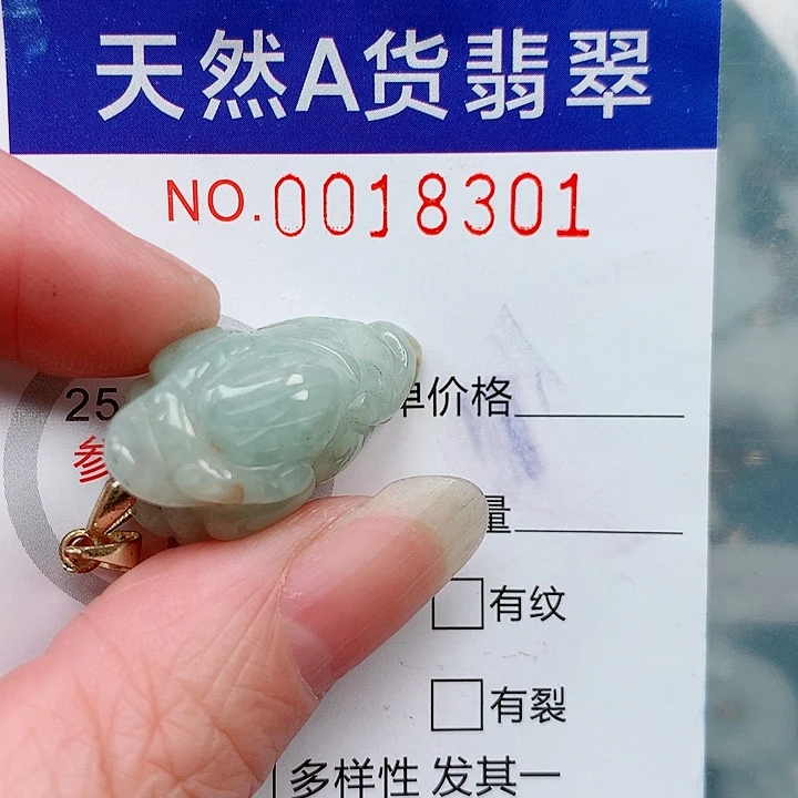 翡翠未镶嵌吊坠(不含链)