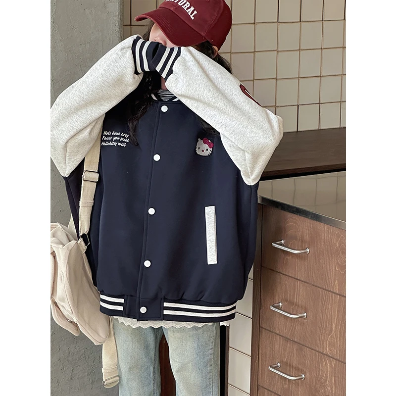 K28072刺绣女童棒球服春装2025新款儿童外套女大童春秋上衣休闲潮