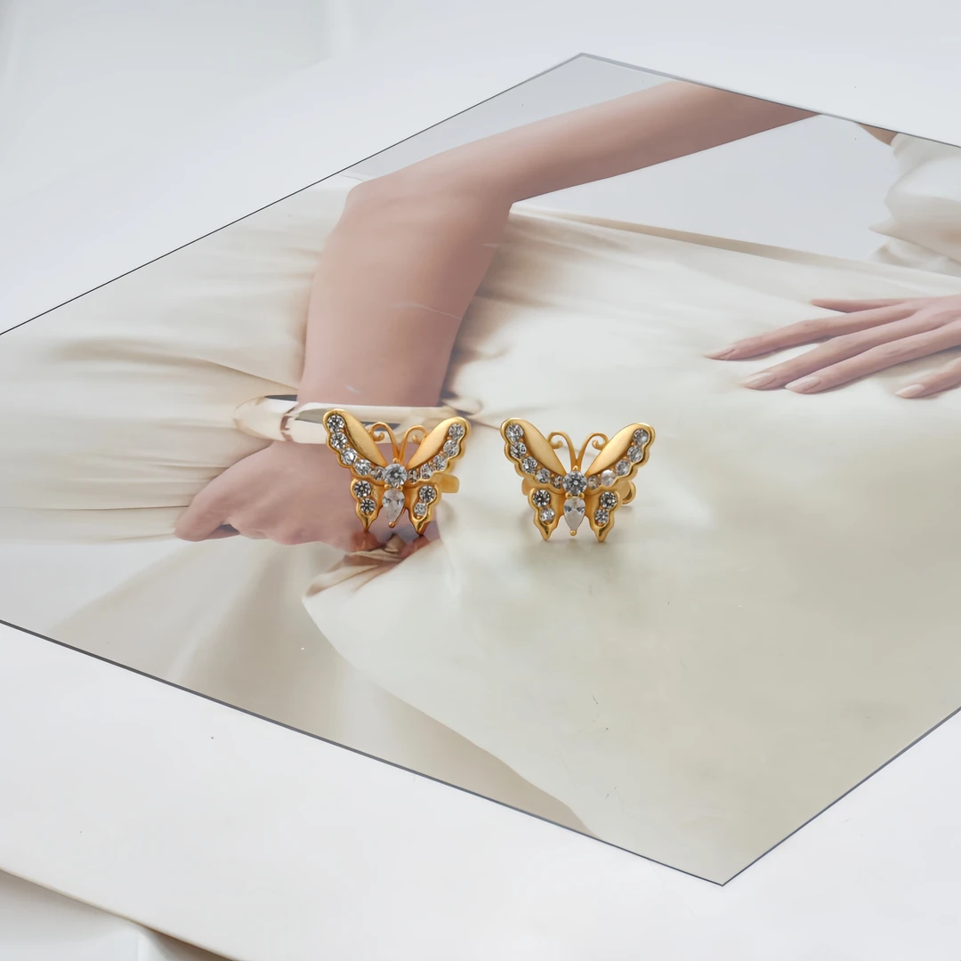 铜合金仿水晶耳饰 耳环9333