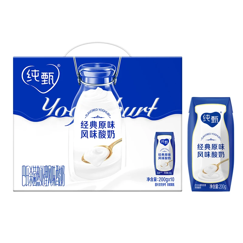 6月蒙牛纯甄原味200g*10瓶 早餐学生营养好喝