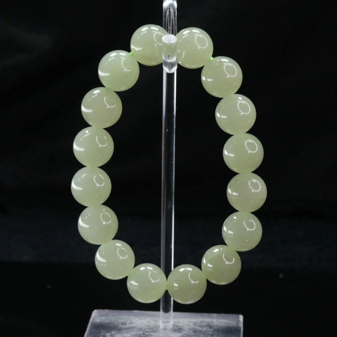 46和田玉晴水手串/300271上海嘉禾拍卖