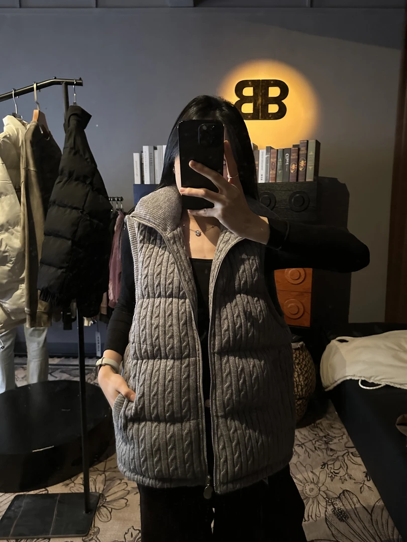 【WGD专属】羊绒棉服休闲百搭男女同款保暖马甲棉服A283