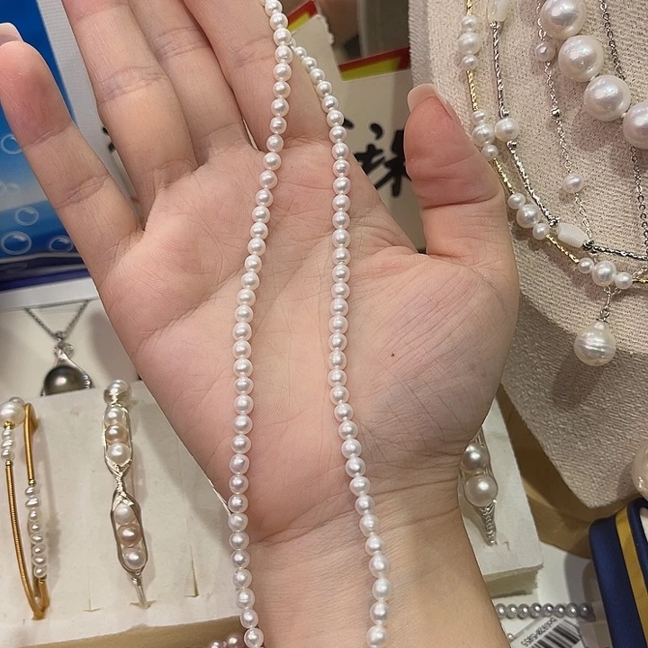 合金颈饰淡水珍珠