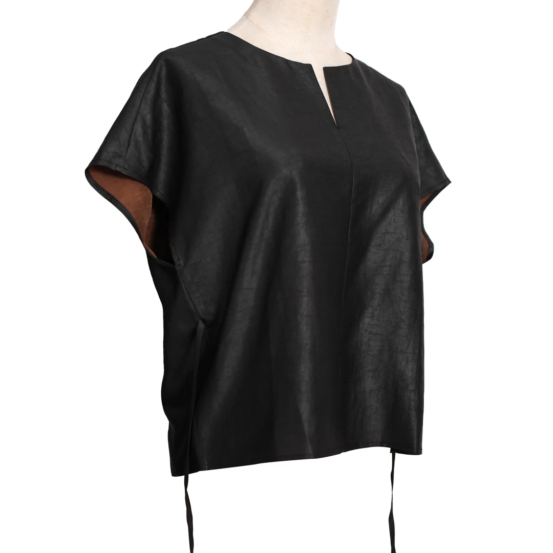 枣木新款100%桑蚕丝无袖小衫油龟老料香云纱夏季休闲上衣