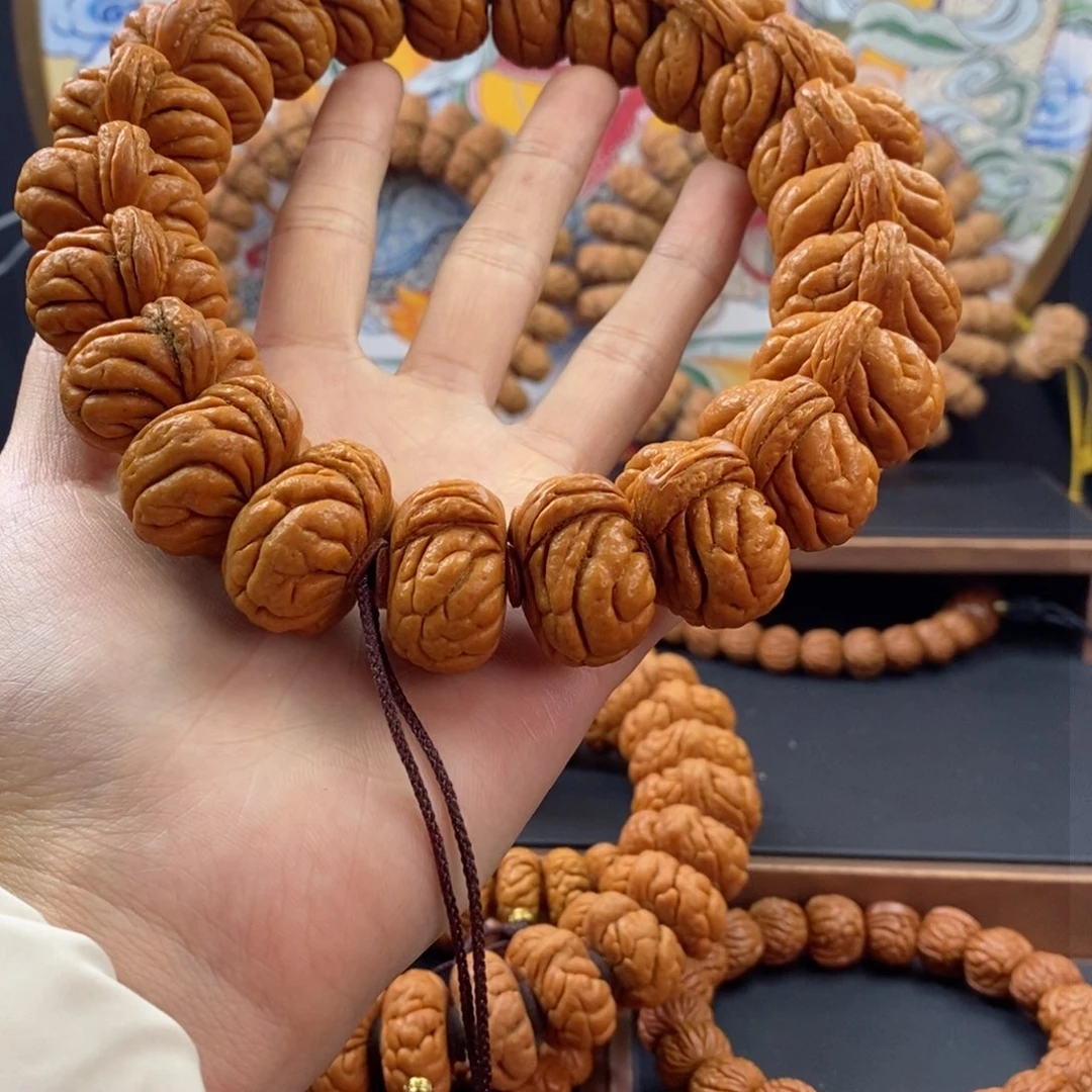 桃核手串杨****2龙纹桃核矮霸