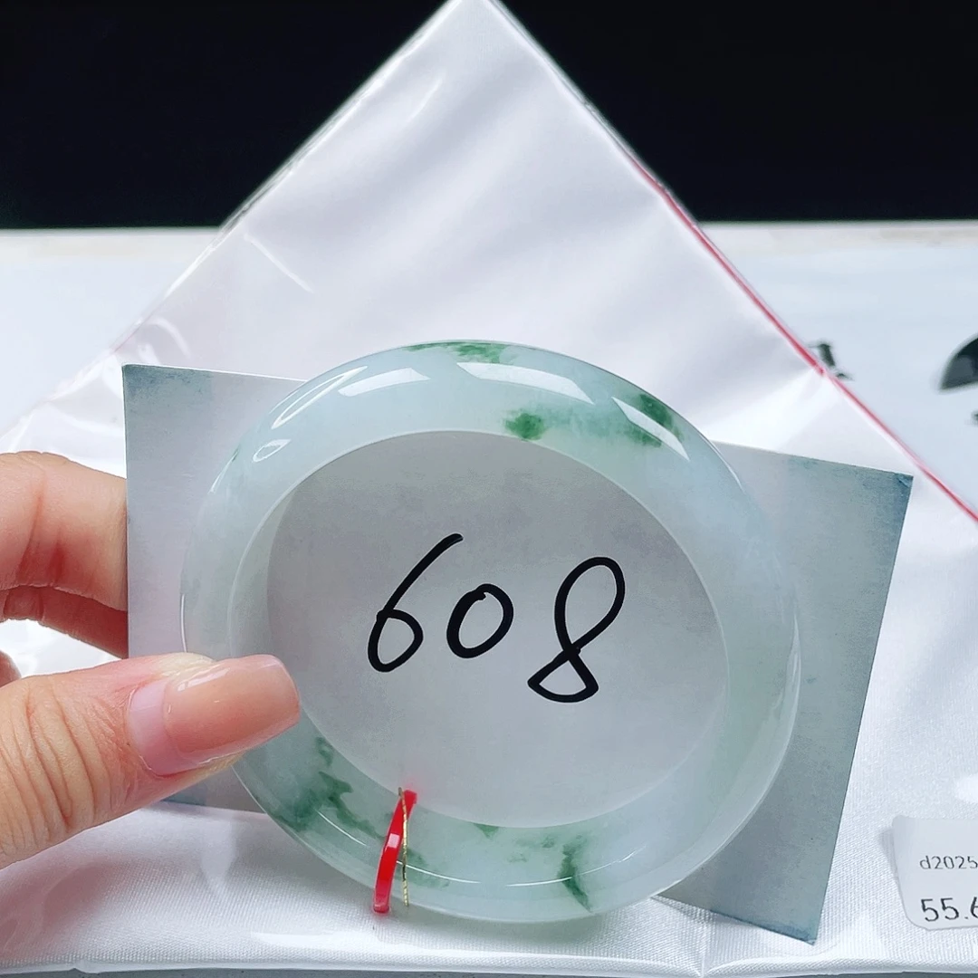 翡翠未镶嵌手镯55+正圈