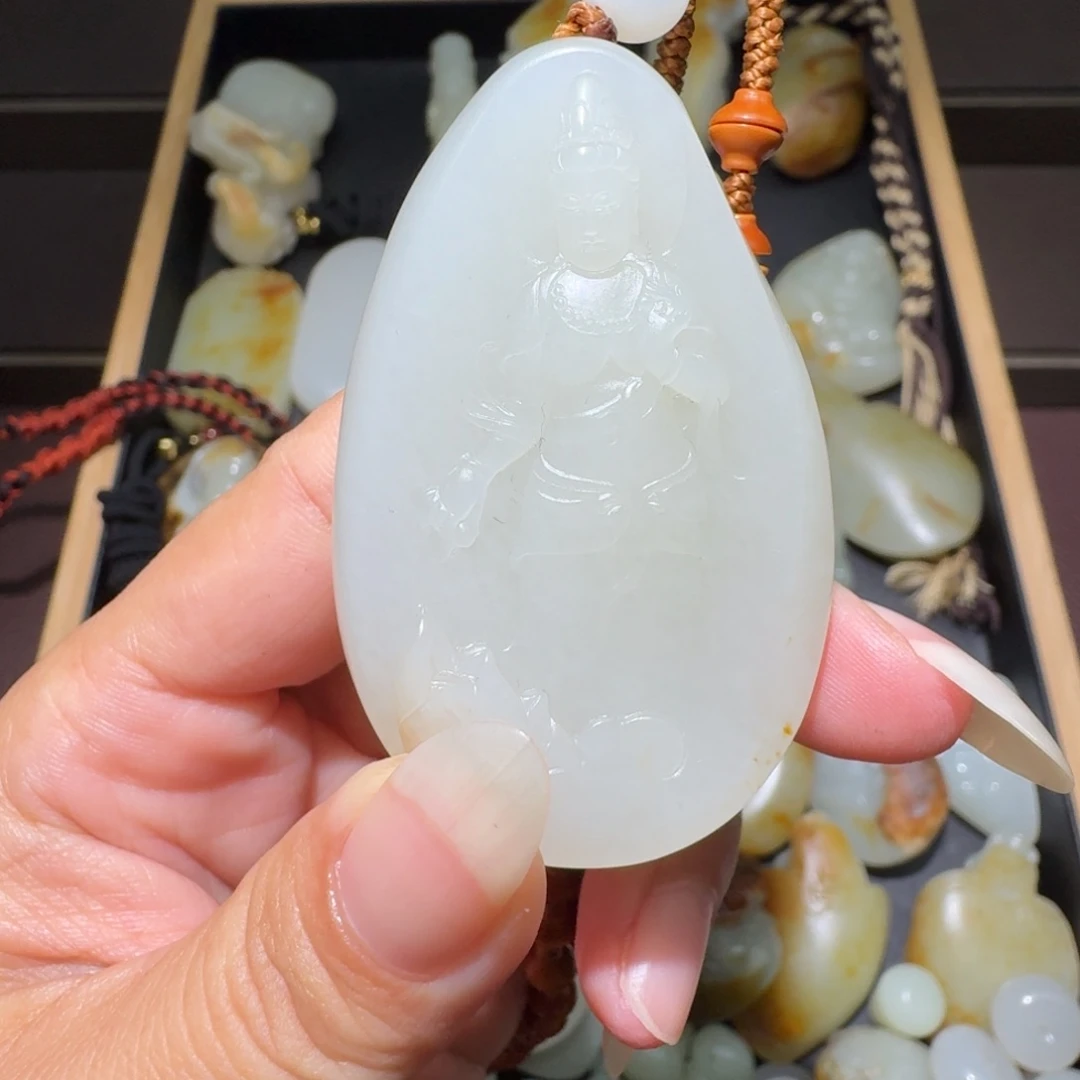 和田玉未镶嵌吊坠(不含链)