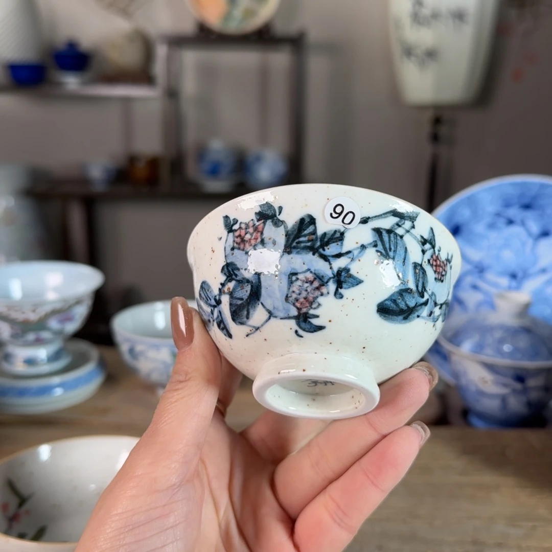 杯景德镇陶瓷柴烧多人