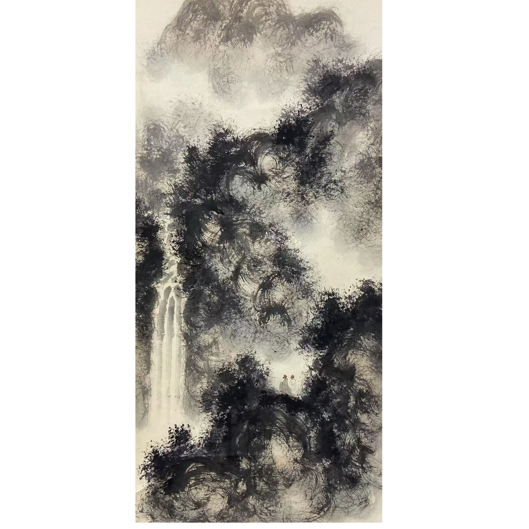 傅BS 山水立轴135 65 7.8平尺