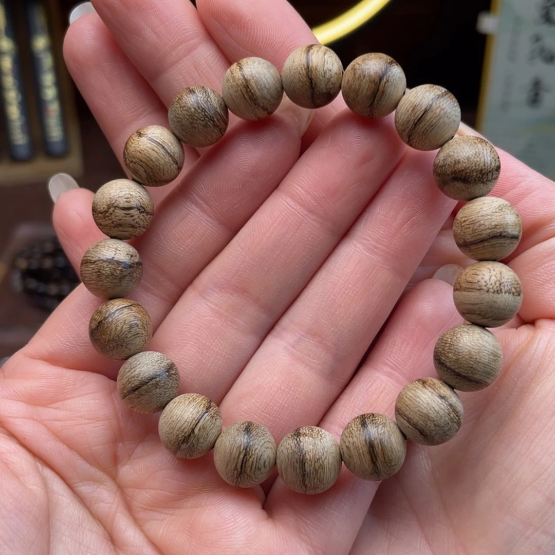 沉香手串天然野达拉干沉香一线天1.0单圈