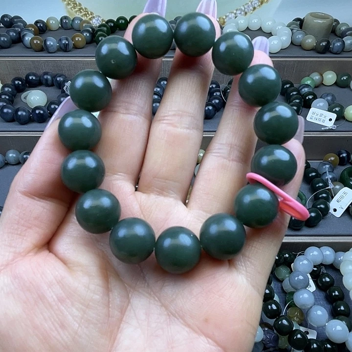 和田玉未镶嵌手链