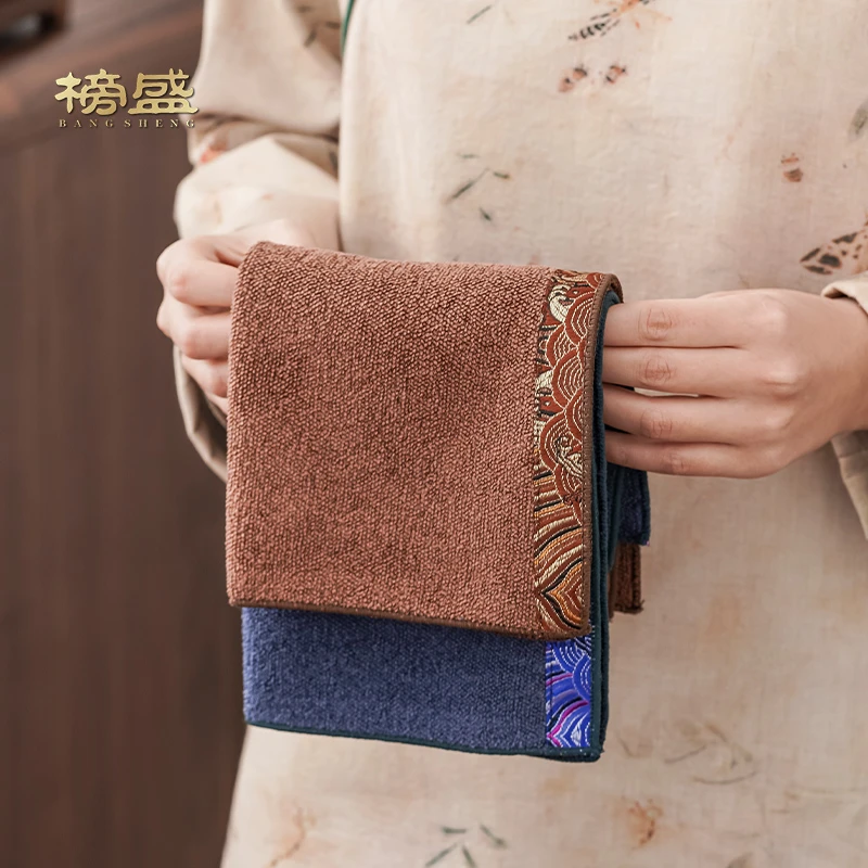 茶布茶巾垫纯棉吸水加厚新中式茶桌茶具高档毛巾茶席抹布专用