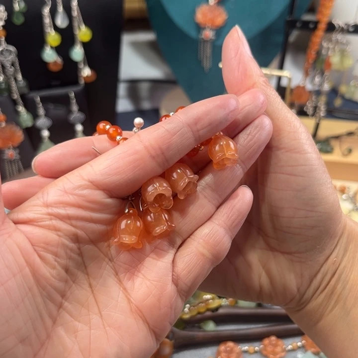 蛇纹石玉银S925镶嵌手链彤**忌