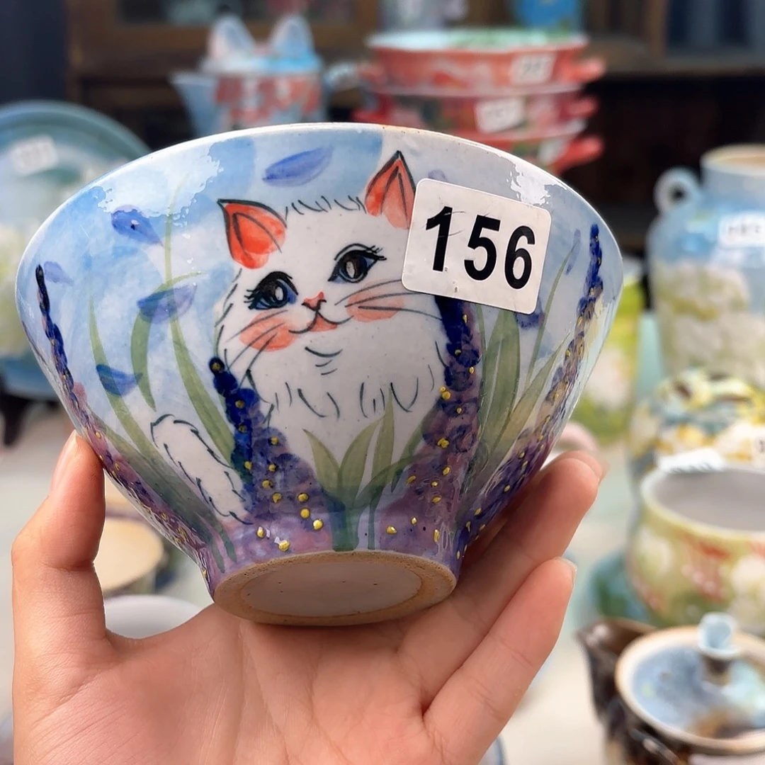 景德镇手绘高温釉下彩陶瓷茶具