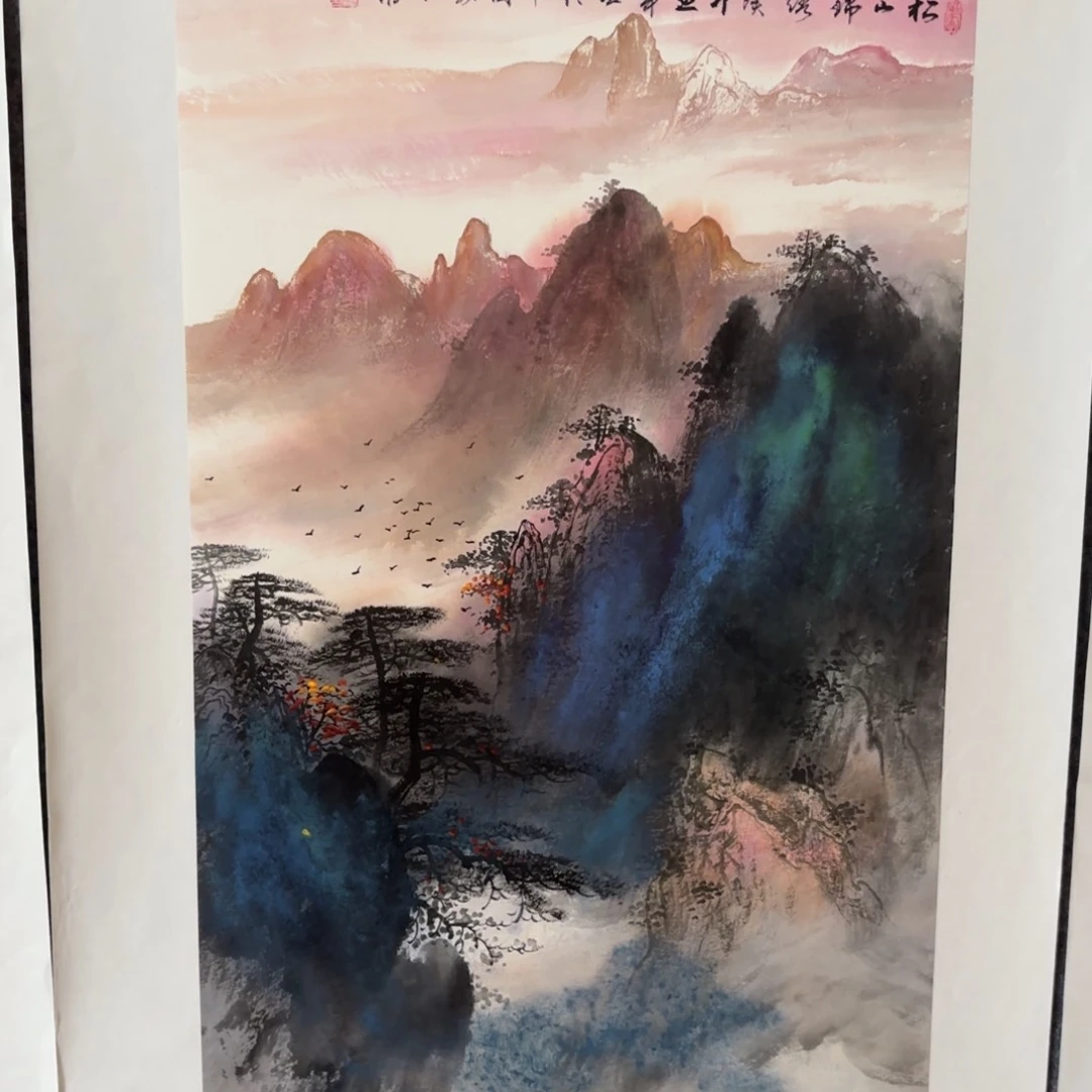 国画陆远华画家作品山水花鸟精品手绘