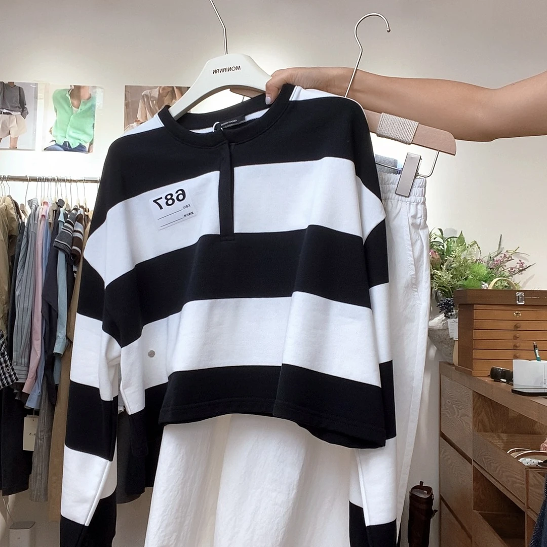 *****直播间选款 条纹白裤子687