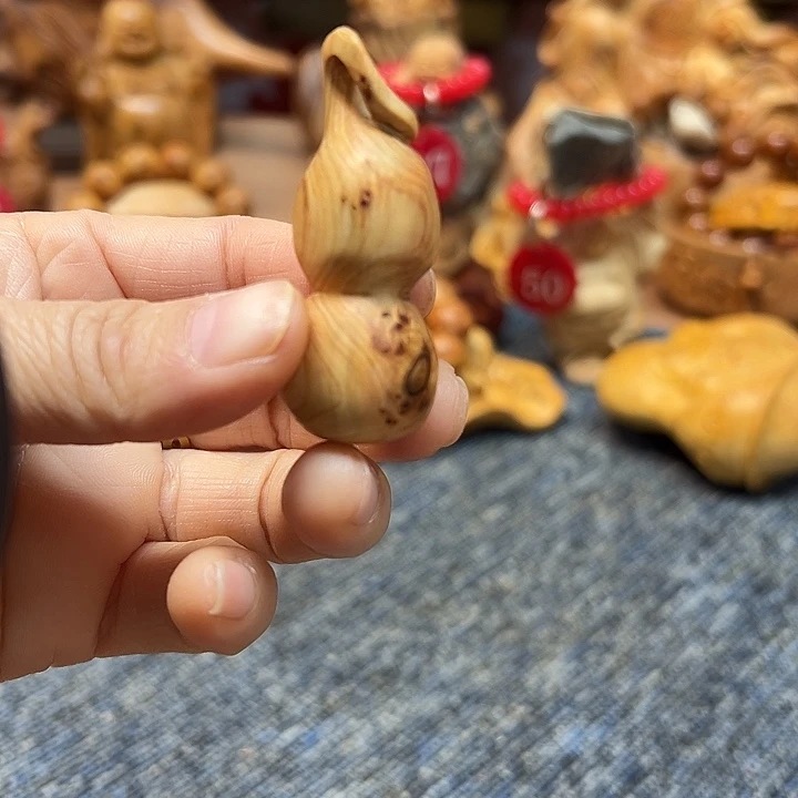 柏木太行崖柏手把摆件