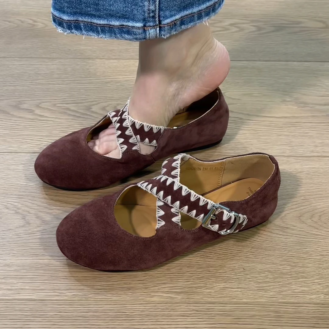 单鞋浅口平底鞋2025小众设计优雅千金风气质通勤舒适单鞋女款春秋